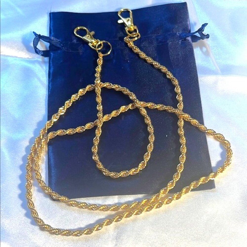 Gold Plated Crossbody Chain Strap Replacement - Picture 1 of 6
